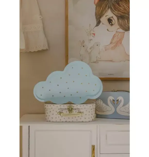Janie and Jack Lighting-Cloud Lamp blue