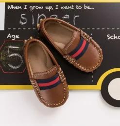Janie and Jack Kids Shoes|Shoes-Club Loafer Toddler Brown natural