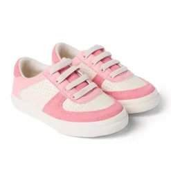Janie and Jack Shoes-Colorblock Sneaker flamingo