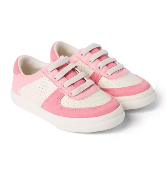 Janie and Jack Shoes-Colorblock Sneaker flamingo