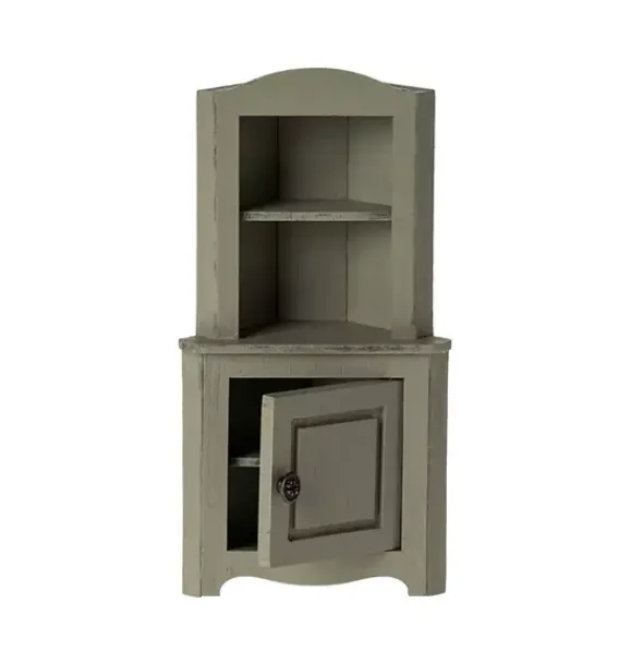 Janie and Jack Dolls-Corner Cabinet, Mouse - light green