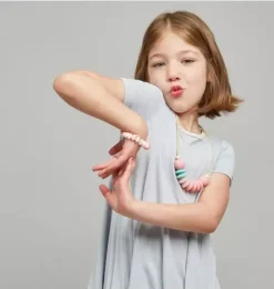 Janie and Jack Kids Accessories-Cotton Candy Sensory Bracelet pink