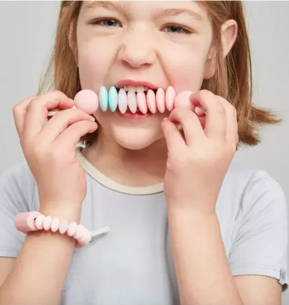 Janie and Jack Kids Accessories|Jewelry-Cotton Candy Sensory Necklace pink
