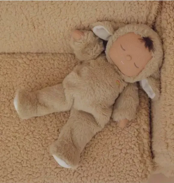 Janie and Jack Stuffed Animals-Cozy Dinkums Lamby Pip brown