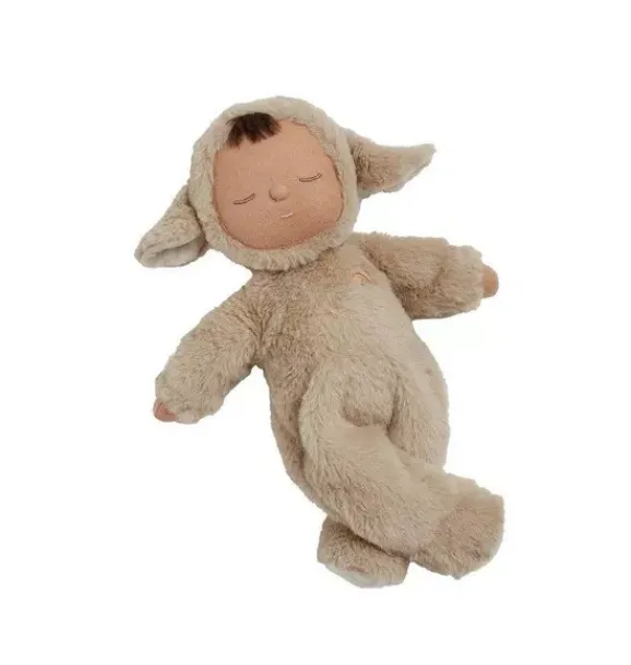 Janie and Jack Stuffed Animals-Cozy Dinkums Lamby Pip brown