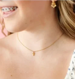 Janie and Jack Kids Accessories|Jewelry-Cross Pendant Necklace gold