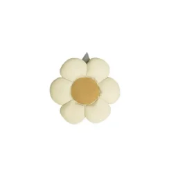 Janie and Jack Decorative Pillows And Throws-Cushion Little Daisy white and honey
