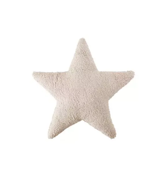 Janie and Jack Decorative Pillows And Throws-Cushion Star beige