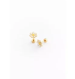 Janie and Jack Kids Accessories|Jewelry-Daisy Stud Earrings white