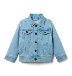 Janie and Jack Jackets & Coats-Denim Trucker Jacket finley light wash