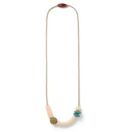 Janie and Jack Adult Accessories|Jewelry-Dewdrop Balance Teething Necklace pastel