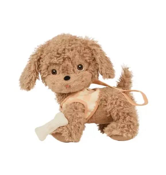 Janie and Jack Stuffed Animals-Dinkum Dog ie - gold