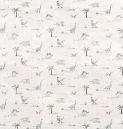 Janie and Jack Sheets|Nursery-Dino Dreams Crib Sheet - sage