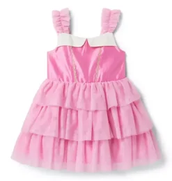 Janie and Jack Dresses-Disney Aurora Dress fuchsia