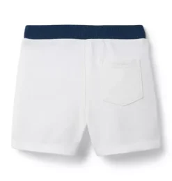 Janie and Jack Matching Sets|Shorts-Disney Mickey Mouse French Terry Short jet ivory