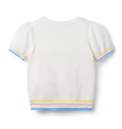 Janie and Jack Sweaters & Sweatshirts-Disney Mickey Mouse Love Sweater Top white