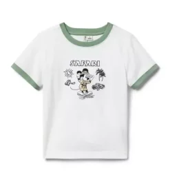 Janie and Jack Tees|Disney Mickey Mouse Safari-Disney Mickey Mouse Safari Tee white
