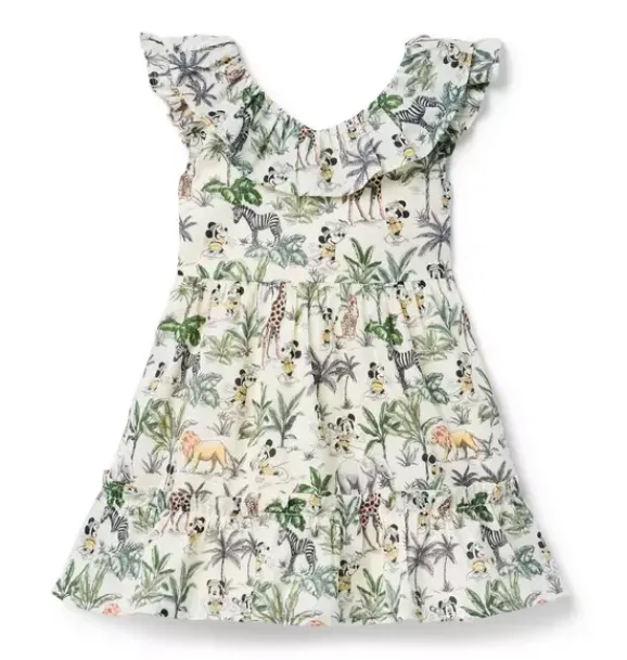 Janie and Jack Disney Mickey Mouse Safari|Dresses-Disney Mickey Mouse Style Safari Dress freshwater pearl mickey mouse safari