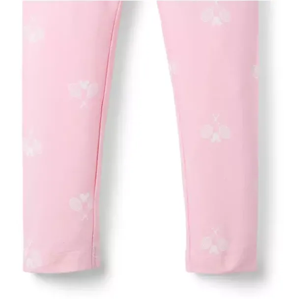 Janie and Jack Leggings-Disney Mickey Mouse Tennis Legging light pink mickey mouse tennis