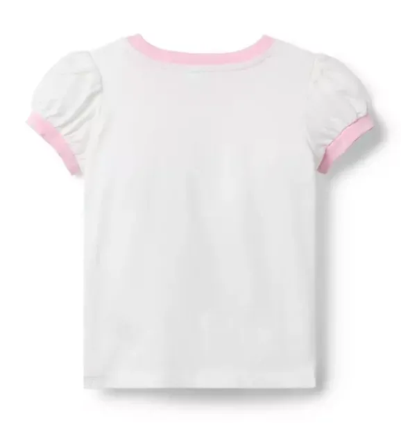 Janie and Jack Short Sleeve Tops-Disney Minnie Mouse Tennis Tee white