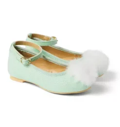 Janie and Jack Shoes-Disney Tinker Bell Ballet Flat light green