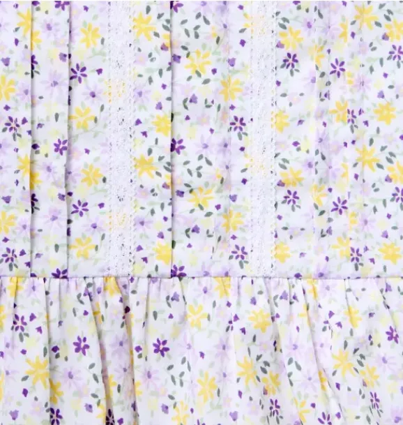 Janie and Jack Matching Sets|Sleeveless Tops-Ditsy Floral Pintuck Top white ditsy floral