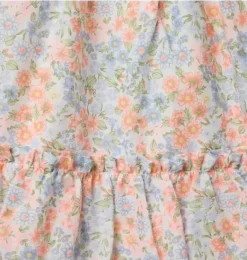 Janie and Jack Dresses|Swim Outfits-Ditsy Floral Ruffle Tiered Dress white ditsy floral