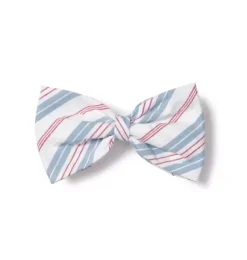 Janie and Jack Pet Apparel|Petite Plume-Dog Bow Tie in vintage french stripes
