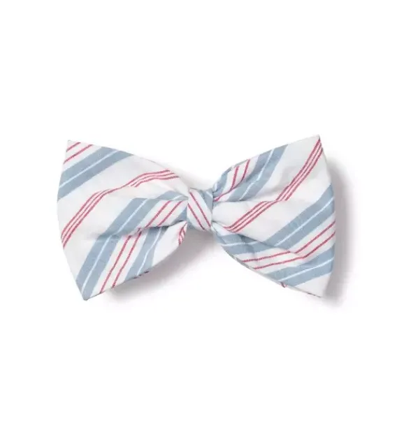 Janie and Jack Pet Apparel|Petite Plume-Dog Bow Tie in vintage french stripes