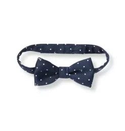 Janie and Jack Ties-Dot Logo Bowtie connor navy dot print