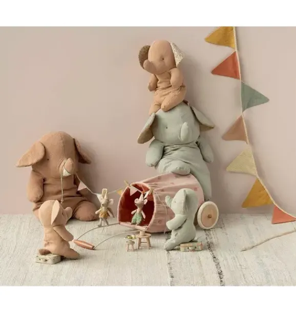 Janie and Jack Stuffed Animals-Elephant, Big - powder