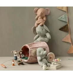 Janie and Jack Stuffed Animals-Elephant, Medium - grey