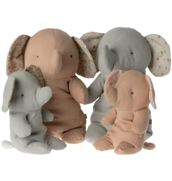 Janie and Jack Stuffed Animals-Elephant, Small - rose