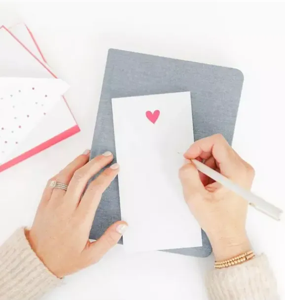 Janie and Jack Desk Accessories-Everyday Pad, Neon Heart multi