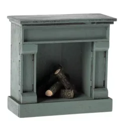 Janie and Jack Dolls-Fireplace, Mouse - blue