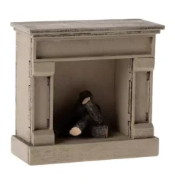 Janie and Jack Dolls-Fireplace, Mouse - off white