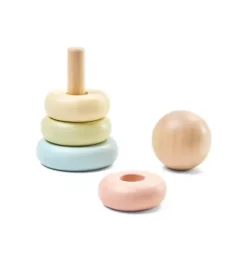 Janie and Jack Development Toys-First Stacking Ring - Pastel multi