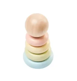 Janie and Jack Development Toys-First Stacking Ring - Pastel multi