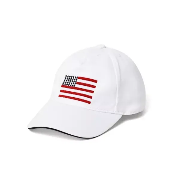 Janie and Jack Boy|Accessories-Flag Cap jet ivory