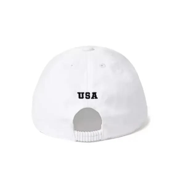 Janie and Jack Boy|Accessories-Flag Cap jet ivory