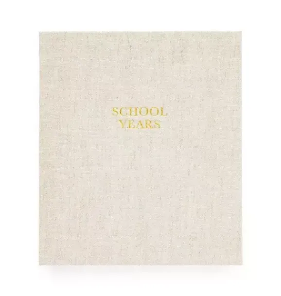 Janie and Jack Desk Accessories-Flax School Years Photo Book multi