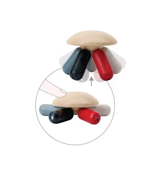 Janie and Jack Development Toys|Baby Activity-FLEXI JELLYFISH-HIGH CONTRAST multi
