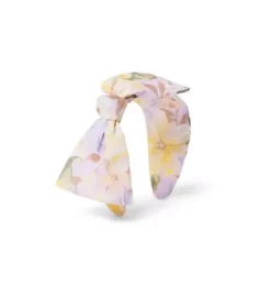 Janie and Jack Hair-Floral Bow Headband lavish lilac floral