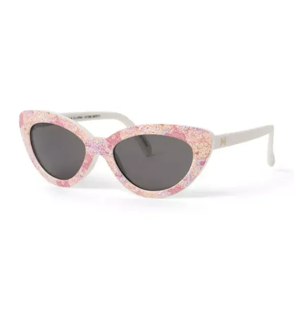 Janie and Jack Accessories|Sunglasses-Floral Cat Eye Sunglasses white floral