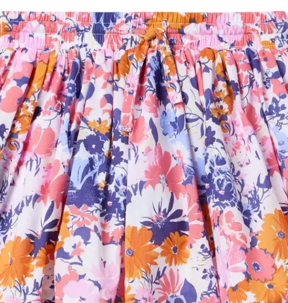 Janie and Jack Matching Sets|Skirts & Shorts-Floral Pleated Skort white floral