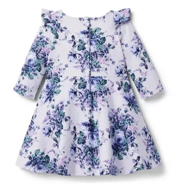 Janie and Jack Dresses-Floral Ponte Dress lilac floral