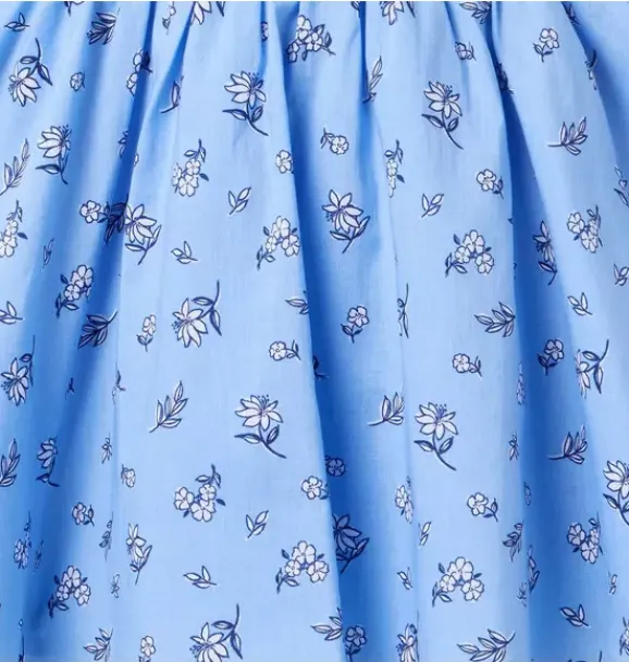Janie and Jack Dresses-Floral Smocked Dress blue bead floral