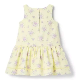 Janie and Jack Dresses-Floral Textured Dress buttermilk floral