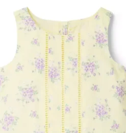 Janie and Jack Dresses-Floral Textured Dress buttermilk floral