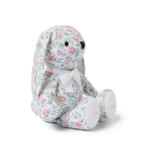 Janie and Jack Shoes & Accessories|Shoes & Accessories-Flowers The Bunny Plush white floral